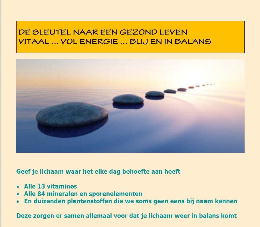 De sleutel naar een gezond leven