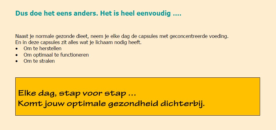 Jouw optimale gezondheid komt dichterbij