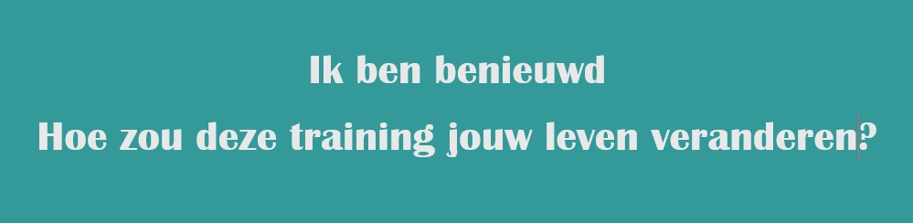 hoe deze training jouw leven verandert